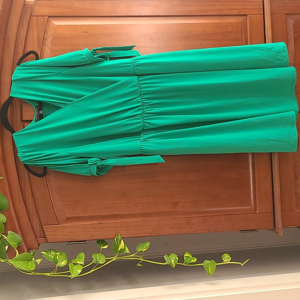 Midi plus size cold shoulder dress